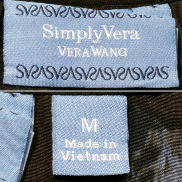 *SOLD* 15 SIMPLY VERA VERA WANG Floral Shift Dress 1175E1M - Picture 8 of 8